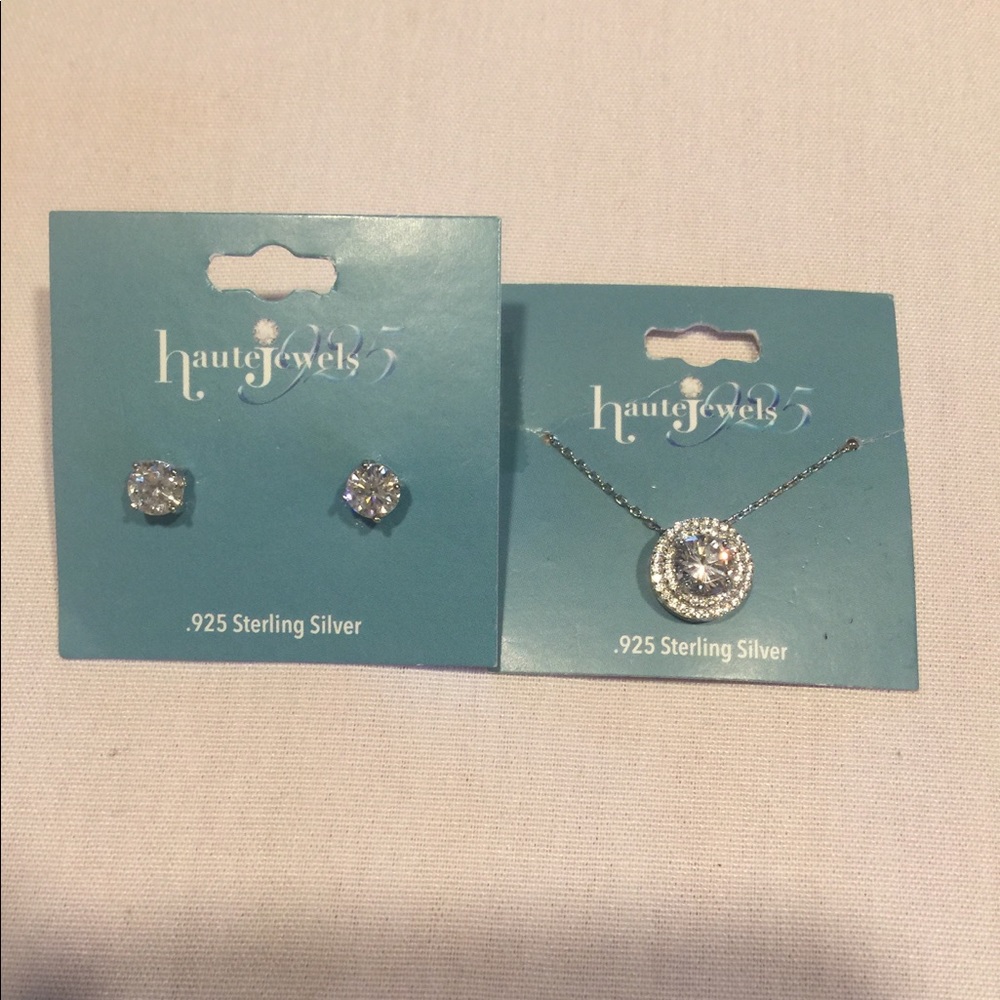 NEW STERLING NECKLACE & EARRINGS